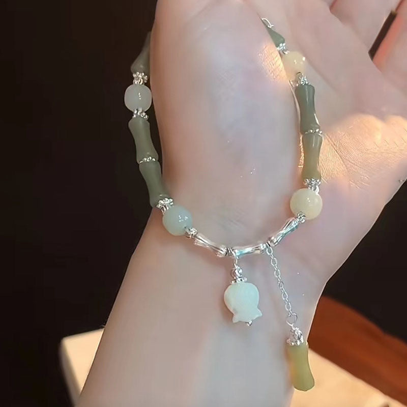 Bamboo Lily Bracelet with Special-Interest Design