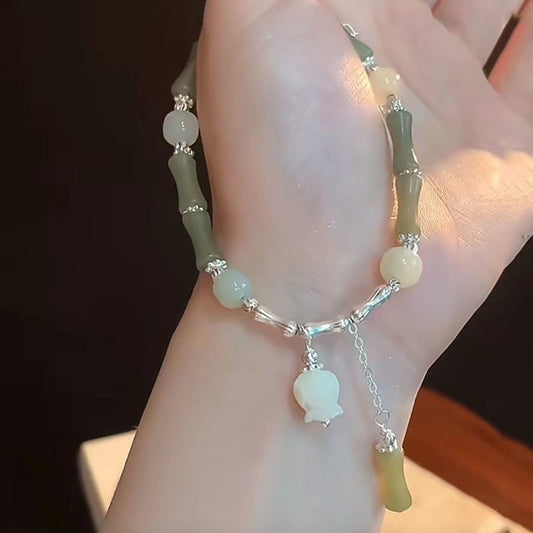 Bamboo Lily Bracelet with Special-Interest Design