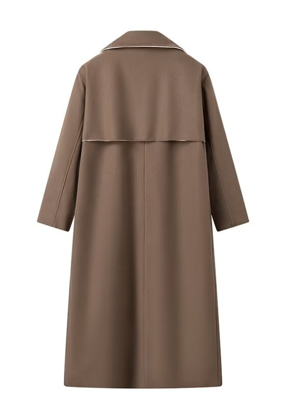 Long Style Woolen Coat for Women