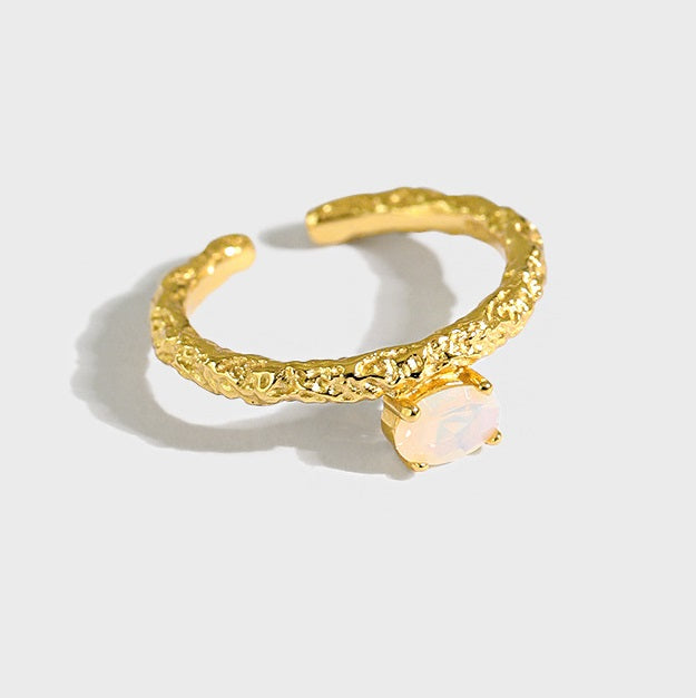 Niche Design Texture Ring for Women