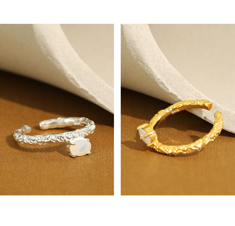 Niche Design Texture Ring for Women