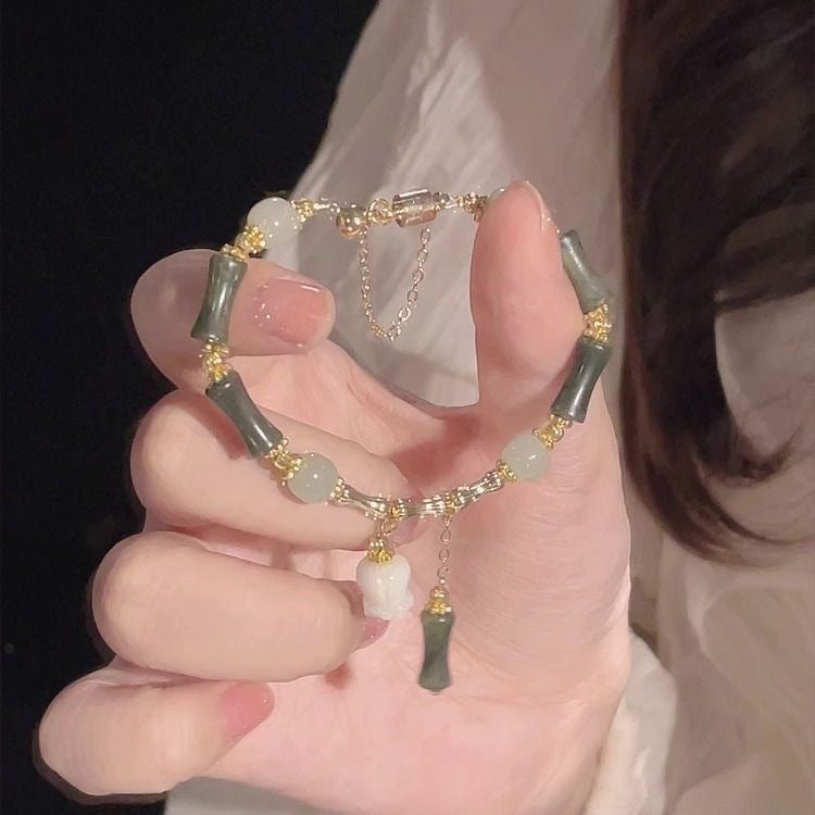 Bamboo Lily Bracelet with Special-Interest Design